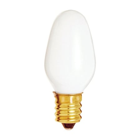 7 W C7 Nightlight Incandescent Bulb E12 (Candelabra) Soft White 1 Pk